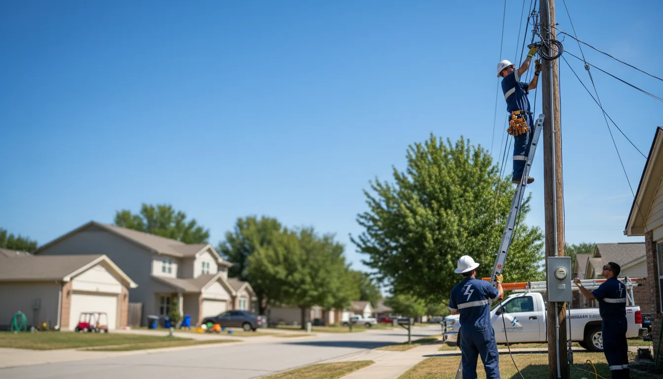 Residential electrician providing installation services in Parks, AR